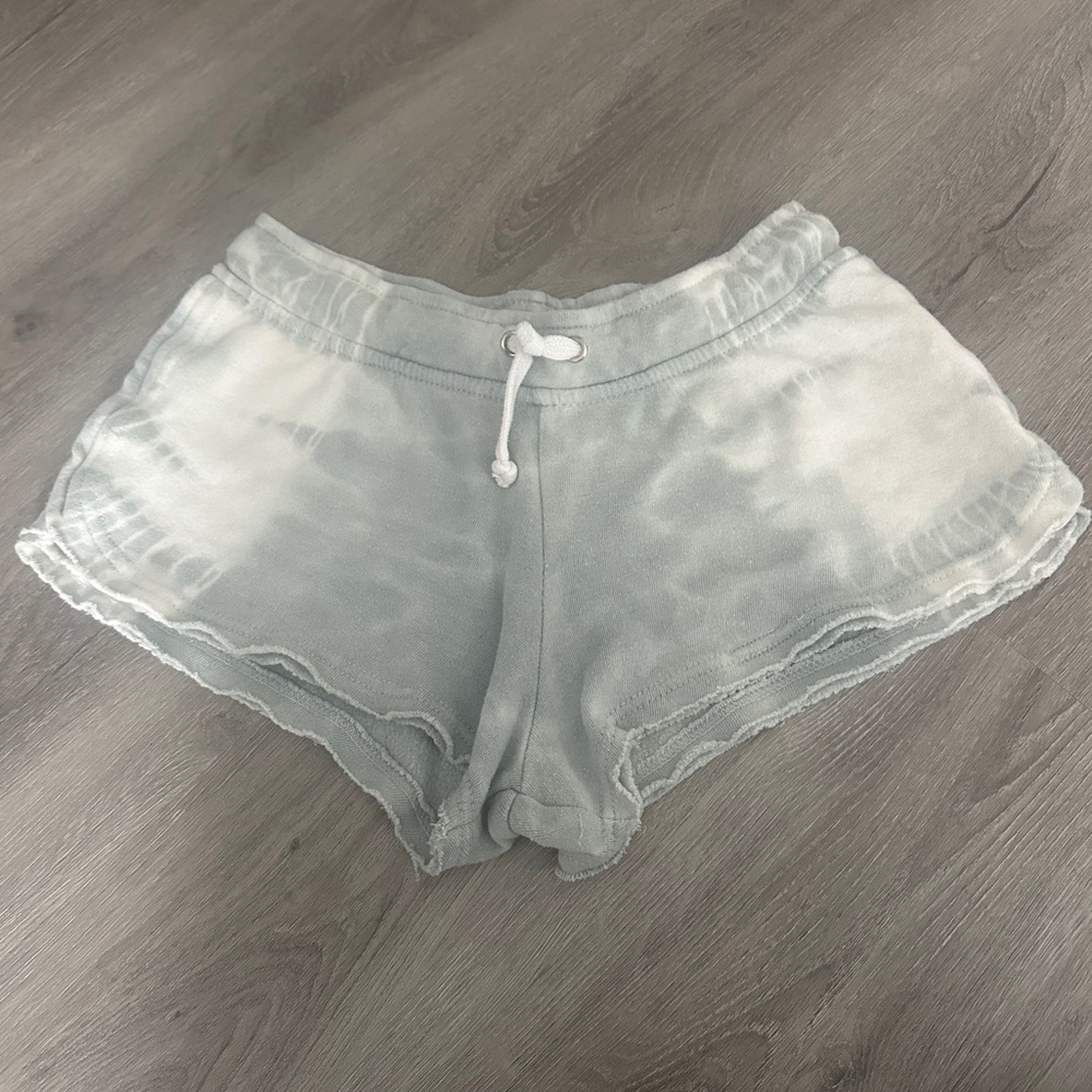 Vintage Havana Grey and White Tie Dye Sweatshorts